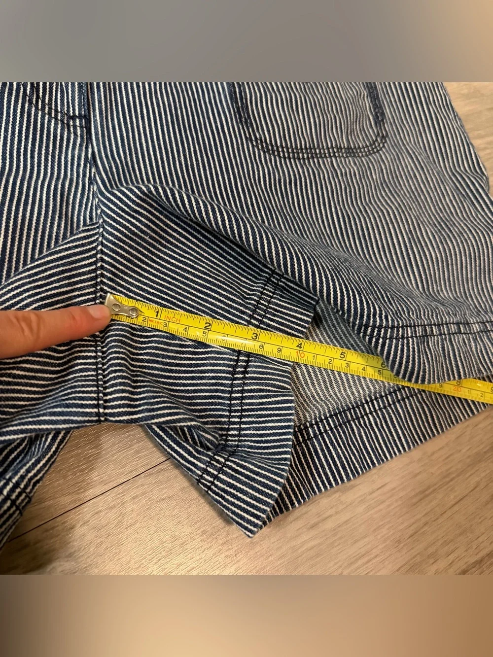 Ann Taylor Loft,  Pinstripe Railroad Stripe Shorts | Women’s 8
